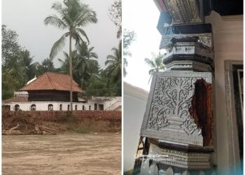 Hindu temple like structure found during renovation of mosque near Mangaluru (Photo Source: ANI)