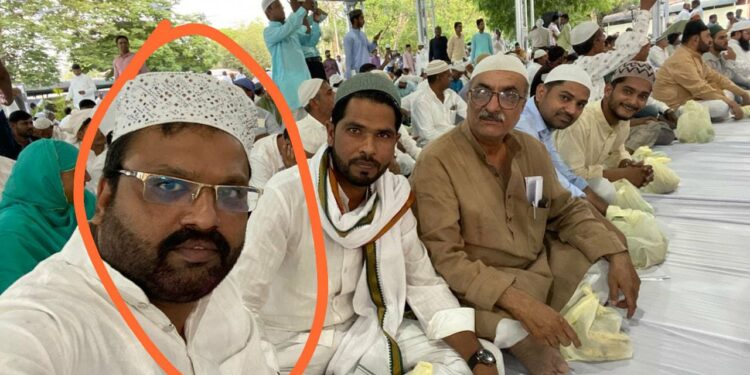 The prime accused of the Chhabra riots, Asif Ansari, was among the attendees at Chief Minister Ashok Gehlot's Iftar Party