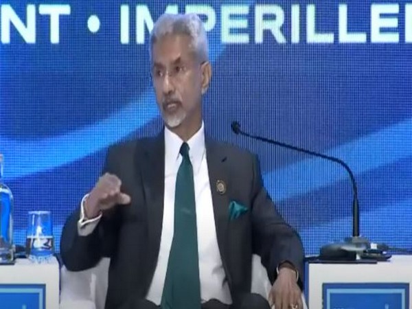 EAM Jaishankar speaking at a private geopolitical conclave in New Delhi (Photo Source: ANI)