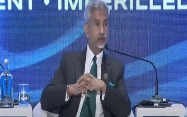EAM Jaishankar speaking at a private geopolitical conclave in New Delhi (Photo Source: ANI)
