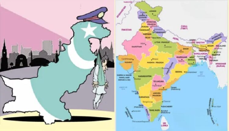 The map The Times of India published showed PoK (Pakistan Occupied Kashmir) as part of Pakistan