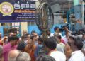 Hindus protesting against HR &Ce taking over Ayodhya Mandapam (Photo Source: Hindu Post)