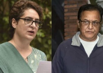 Kapoor told ED that he was "forced" to buy the M F Husain painting from Priyanka Gandhi to use the sale proceeds by the Gandhi family for Congress president Sonia Gandhi's medical treatment in New York (File/PTI)