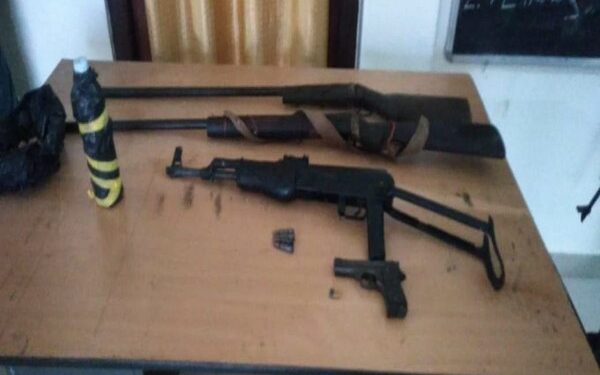 Arms and ammunition recovered by Indian Army in Arunachal's Changlang (Photo Source: ANI)