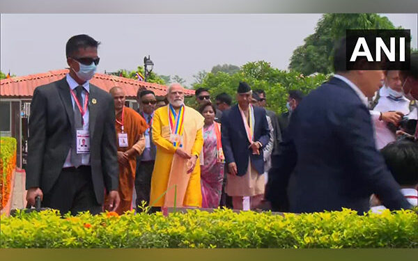 Prime Minister Narendra Modi at Maya Devi Temple in Lumbini (Photo Source: ANI)