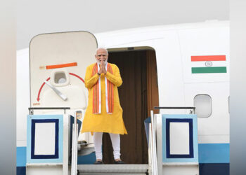 Prime Minister Narendra Modi in Lumbini, Nepal (Photo Source: ANI)