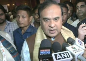 Assam CM Himanta Biswa Sarma speaking with media (Photo Source: ANI)