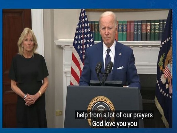 US President Joe Biden addressing the presser after Texas School Shooting