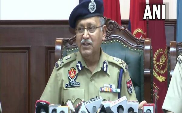 Punjab Director-General of Police VK Bhawra addressing the press conference (Photo Source: ANI)
