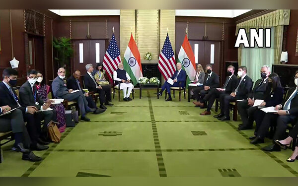 Prime Minister Narendra Modi in a bilateral meeting with US President Joe Biden (Photo Source: ANI)