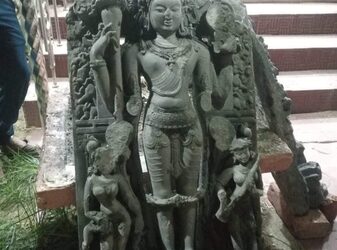 Idol found during the excavation of Jagannath Dighi in Tripura's Udaipur