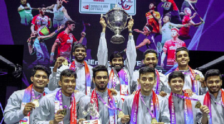 India's chief badminton coach and former All England champion, Pullela Gopichand highlighted the enormity of India's Thomas Cup victory, saying it is even bigger than the 1983 Cricket World Cup triumph for Indian badminton