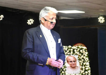 Prime Minister Narendra Modi's Special Advisor Deepak Vohra at the 7th Professor Sarat Mahanta Memorial Lecture (Photo Source: ANI)