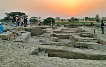 Excavation going on in full swing at Rakhigarhi