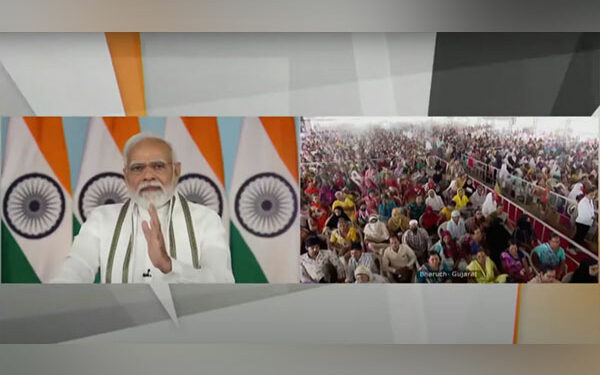 Prime Minister Narendra Modi speaking at Utkarsh Samaroh (Photo Source: ANI)