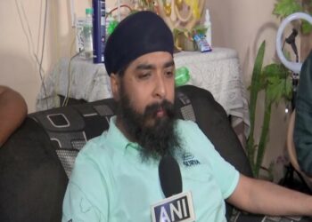 BJP leader Tajinder Pal Singh Bagga speaking to ANI (Photo Source: ANI)