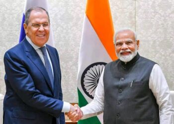 Russian Foreign Minister Sergey Lavrov-Indian Prime Minister Narendra Modi (Photo Source: The Economic Times)