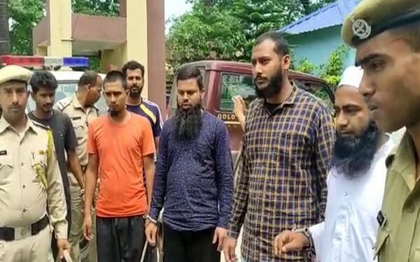'Ansarullah Bangla Team' terrorists arrested by Assam Police (Photo Source: ANI)