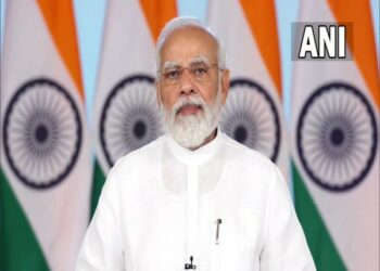 PM Narendra Modi virtually addressing Rotary International Convention 2022 (Photo Source: ANI)