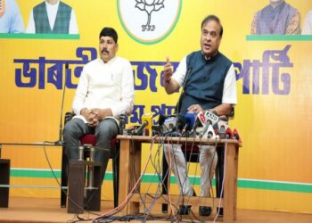 Assam CM Himanta Biswa Sarma addressing in a press conference (Photo Source: ANI)