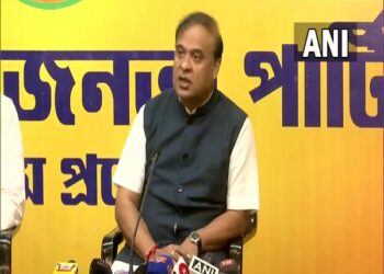 Assam CM Himanta Biswa Sarma addressing in a press conference (Photo Source: ANI)