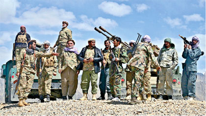 National Resistance Front (NRF) guerillas are putting up resistance against Taliban in Afghanistan