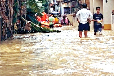 The Man -Made flood had taken a heavy toll in Barak Valley