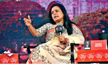 TMC MP Mahua Moitra created controversy with her statement that Kali is a 
“meat-eating, alcohol accepting Goddess” in a recent media conclave