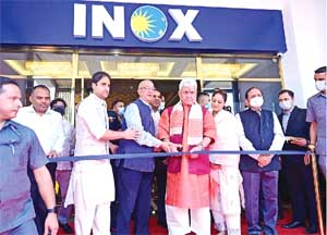 Jammu and Kashmir lieutenant governor (L-G) Manoj Sinha inaugurated the Valley’s first multiplex INOX in Srinagar on September 20, 2022