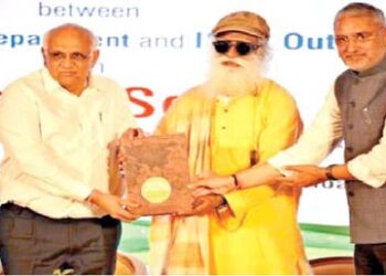 The Government of Gujarat signed a MoU  with Isha Outreach to conserve soil in the state making Gujarat the first Indian state to officially join the Global Movement to Save Soil. The MOU was signed in the presence of Gujarat Chief Minister Bhupendrabhai Patel and Sadhguru, founder - Isha Foundation