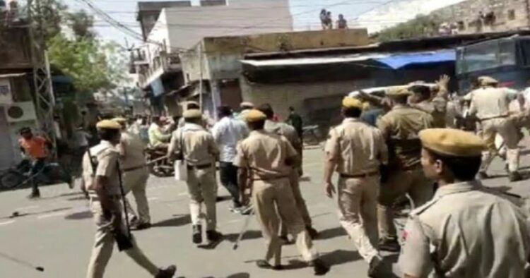 Rajasthan: Police unleash violence on Hindus for protesting against temple demolition
