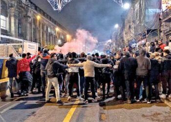 Violent protest in Brussels