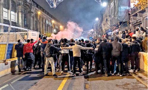 Violent protest in Brussels