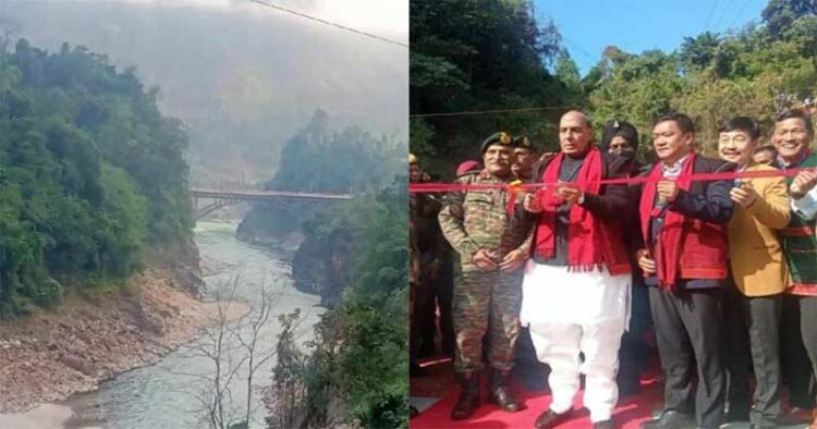 Union Defence Minister Rajnath Singh inaugurates Siyom Bridge in Arunachal Pradesh