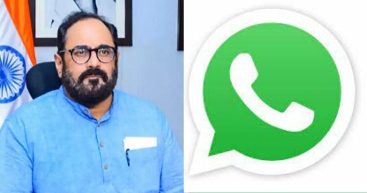 Clear warning by Union Minister Rajeev Chandrasekhar; WhatsApp apologises for showing wrong map of India