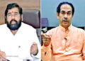 (From Left to Right) Eknath Shinde and 
Uddhav Thackeray