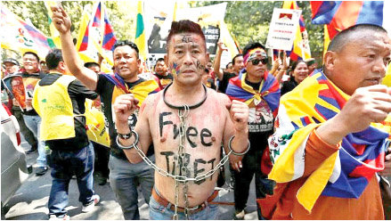 Thousands of Tibetans gathered in Himachal Pradesh’s Dharamshala in March, 2019 to commemorate 60 years of the Tibetan uprising against Chinese rule that drove the Dalai Lama into exile