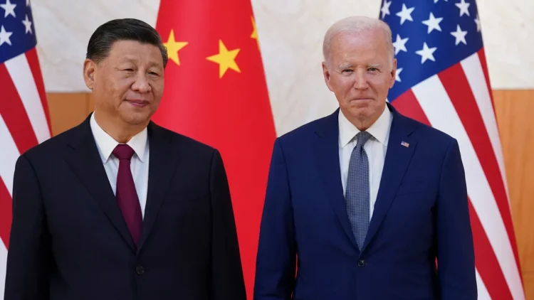 U.S. President Joe Biden with Chinese President Xi Jinping
