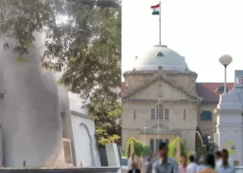 From Left: Illegal mosque built on Allahabad High Court's premises, Allahabad High Court