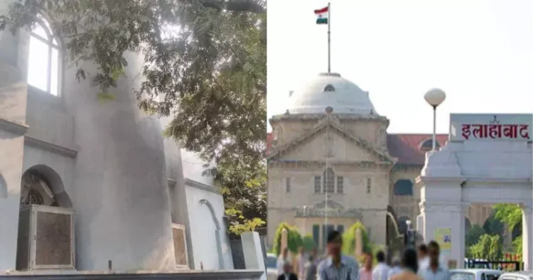 From Left: Illegal mosque built on Allahabad High Court's premises, Allahabad High Court