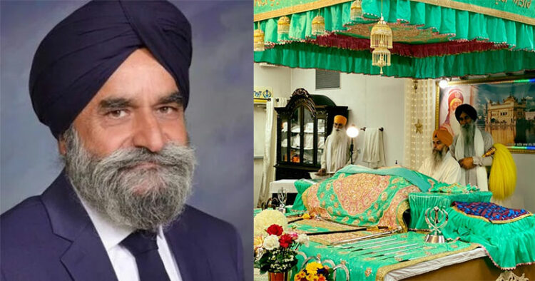 Left: Rajvir "Raj" Singh Gill; Right: Gurudwara Shaheed Baba Deep Singh Ji Khalsa Darbar