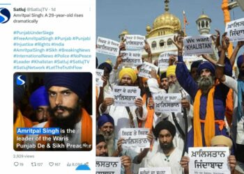 picture credits: screenshot from official Twitter account of Satluj (left), feature image from Independent UK (Right)