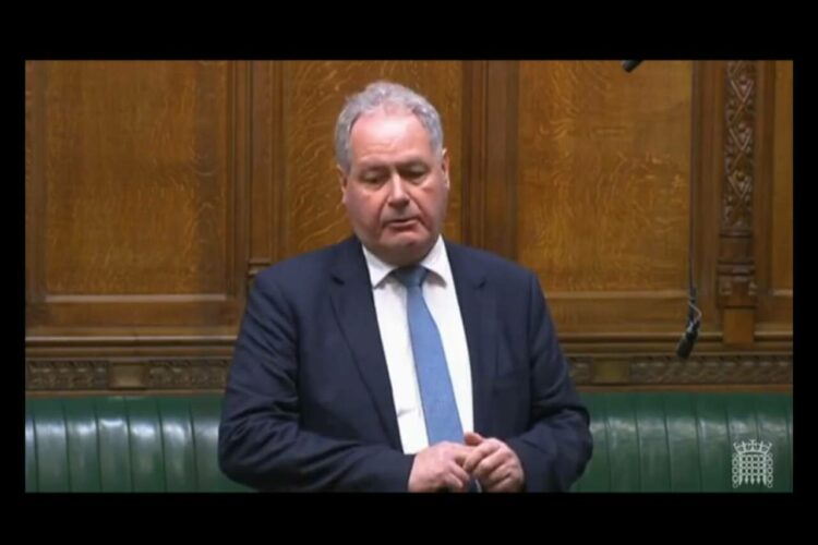MP Bob Blackman in UK Parliament