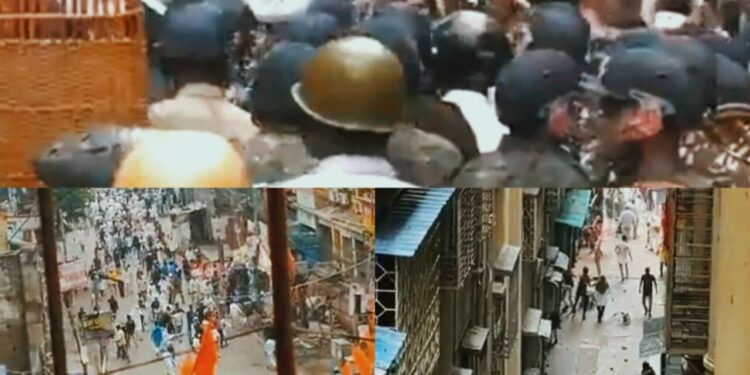 Screenshots from the clips shared from the attack (Image: Organiser Weekly)