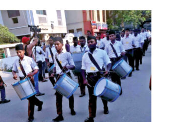 RSS Swayamsevak at Villupuram, Tamil Nadu