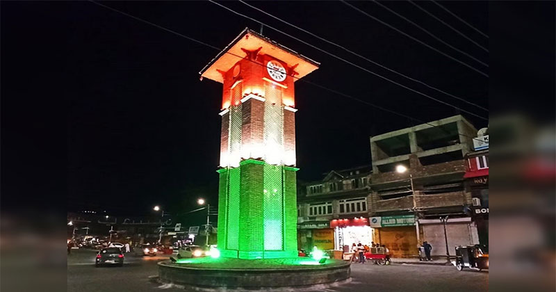 A view of newly constructed iconic polo view market in Srinagar on may  09,2023.