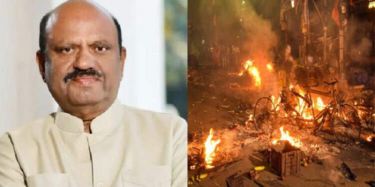West Bengal Governor C V Ananda (L) , Attack on Ram Navami celebrations (R)