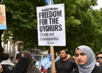 Protests against China's persecution of Uyghur Muslims [Representative Image]