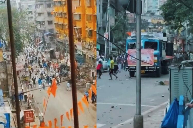 visuals from the attack, (screenshots from the viral clips, Organiser Weekly)