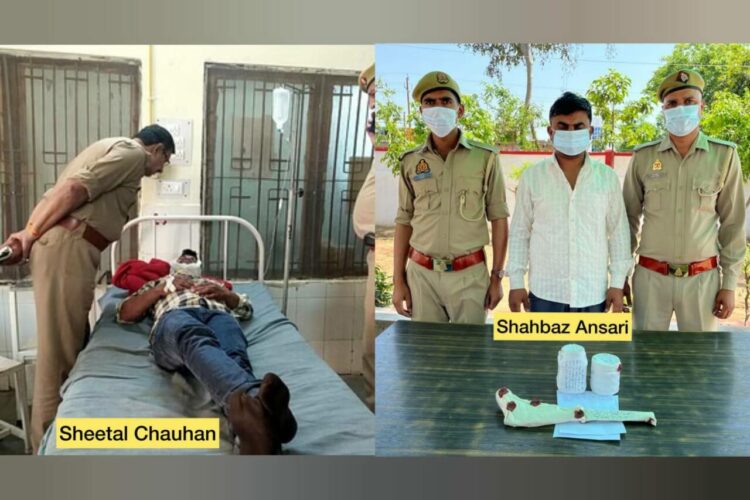 The victim Sheetal Chouhan on the left and accused Shahbez on the right